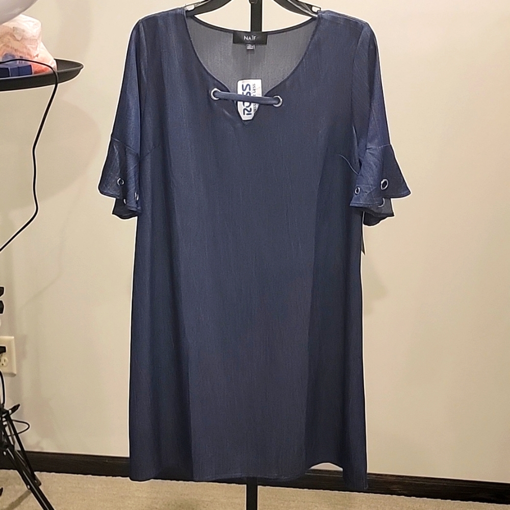 Ladies denim look dress